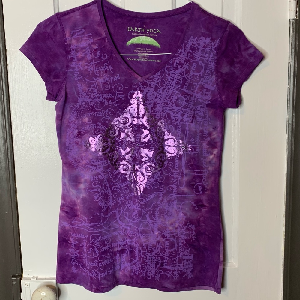 Earth Yoga Shining Spirit Short Sleeve Tie Dye Tee